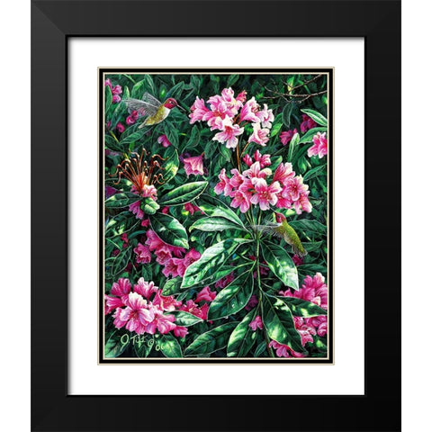 Annas And Rhodies Black Modern Wood Framed Art Print with Double Matting by Tift, Jeff