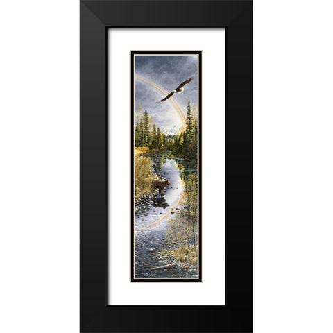 Autumns Bounty Black Modern Wood Framed Art Print with Double Matting by Tift, Jeff