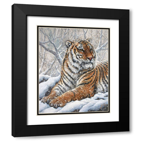 Power And Grace Black Modern Wood Framed Art Print with Double Matting by Tift, Jeff