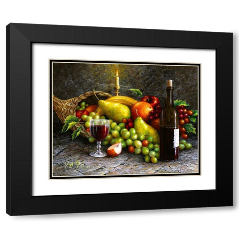 Vintage Black Modern Wood Framed Art Print with Double Matting by Tift, Jeff