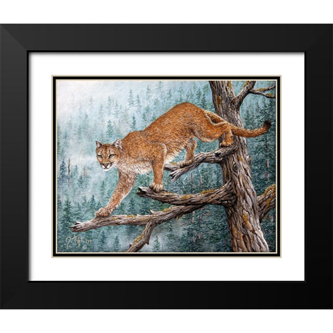 High Climber Black Modern Wood Framed Art Print with Double Matting by Tift, Jeff