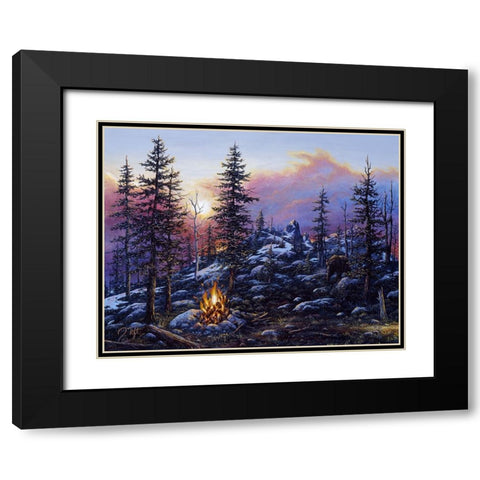 The Intruder Black Modern Wood Framed Art Print with Double Matting by Tift, Jeff