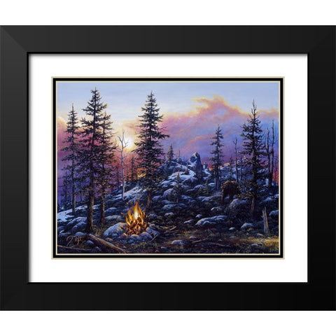 The Intruder Black Modern Wood Framed Art Print with Double Matting by Tift, Jeff