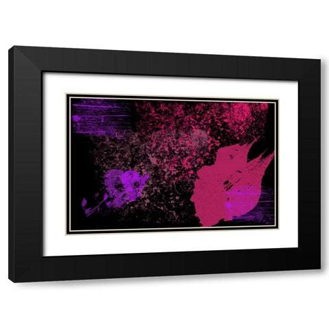 Alive Universe Black Modern Wood Framed Art Print with Double Matting by Jenny Rainbow Fine Art