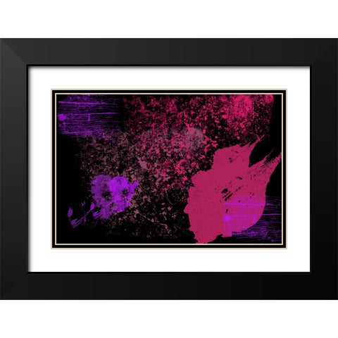 Alive Universe Black Modern Wood Framed Art Print with Double Matting by Jenny Rainbow Fine Art