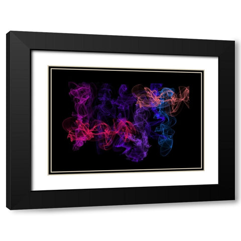 Ethereal Dance 2 Black Modern Wood Framed Art Print with Double Matting by Jenny Rainbow Fine Art