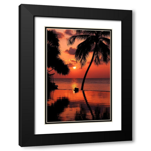 Maldives Dream Comes True 2 Black Modern Wood Framed Art Print with Double Matting by Jenny Rainbow Fine Art