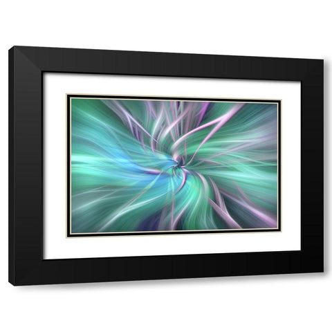 Mystery of Colors Fields of Ice Black Modern Wood Framed Art Print with Double Matting by Jenny Rainbow Fine Art