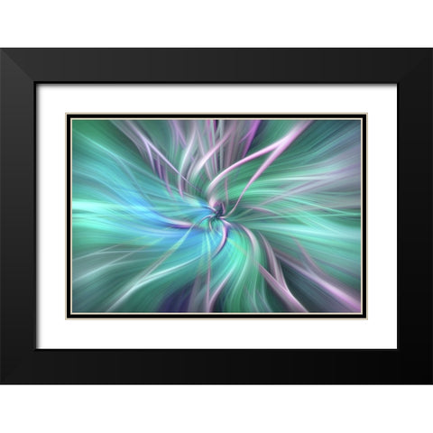 Mystery of Colors Fields of Ice Black Modern Wood Framed Art Print with Double Matting by Jenny Rainbow Fine Art