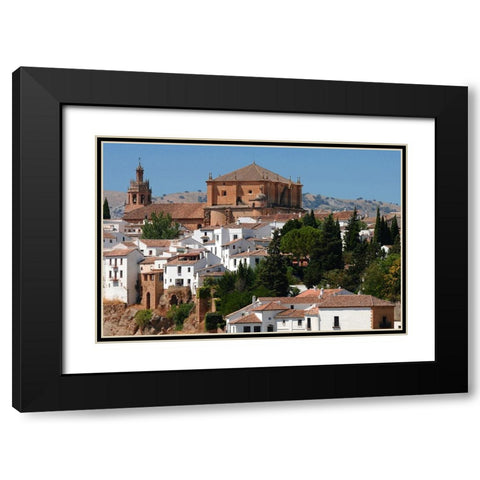 Ronda Andalusia Black Modern Wood Framed Art Print with Double Matting by Jenny Rainbow Fine Art