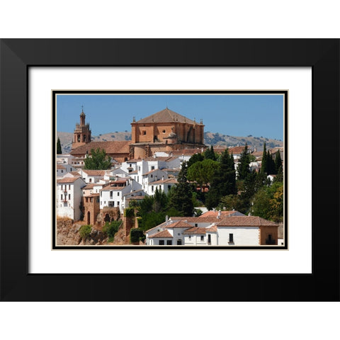 Ronda Andalusia Black Modern Wood Framed Art Print with Double Matting by Jenny Rainbow Fine Art