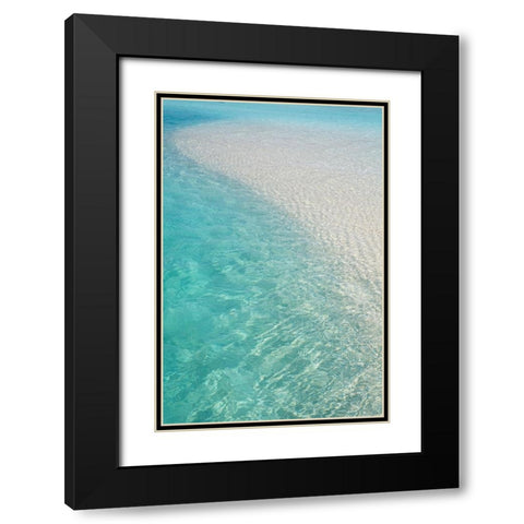 Water Meditation Black Modern Wood Framed Art Print with Double Matting by Jenny Rainbow Fine Art
