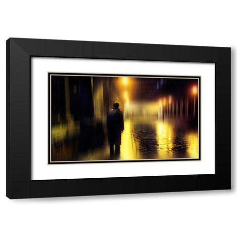 Ghost of Love 1 Black Modern Wood Framed Art Print with Double Matting by Jenny Rainbow Fine Art