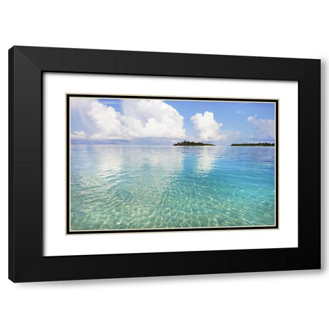 Sunny Invitation Black Modern Wood Framed Art Print with Double Matting by Jenny Rainbow Fine Art