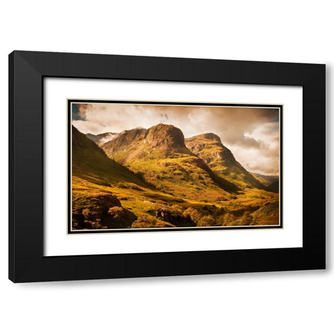 Three Sisters of Glencoe Black Modern Wood Framed Art Print with Double Matting by Jenny Rainbow Fine Art