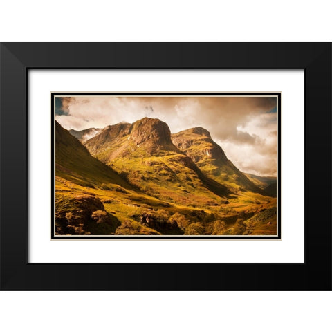 Three Sisters of Glencoe Black Modern Wood Framed Art Print with Double Matting by Jenny Rainbow Fine Art