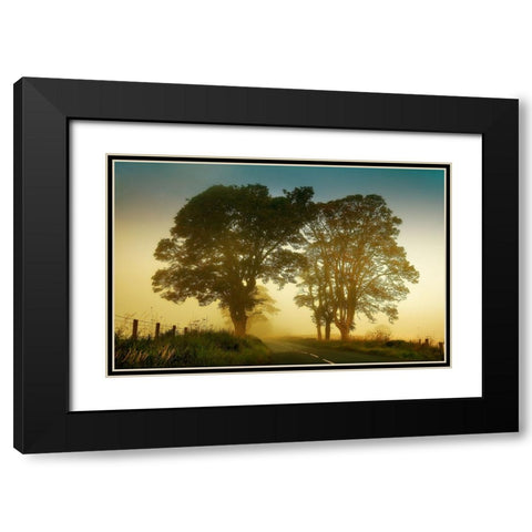 Twilight Guardians Black Modern Wood Framed Art Print with Double Matting by Jenny Rainbow Fine Art