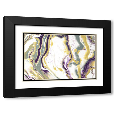 Acrylic Painting Olive Gardens 1 Black Modern Wood Framed Art Print with Double Matting by Jenny Rainbow Fine Art