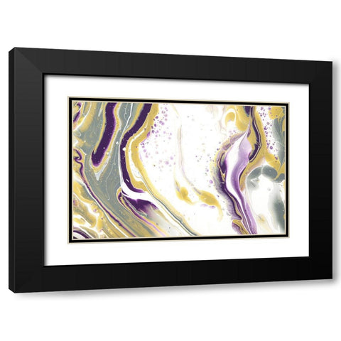 Acrylic Painting Olive Gardens 2 Black Modern Wood Framed Art Print with Double Matting by Jenny Rainbow Fine Art