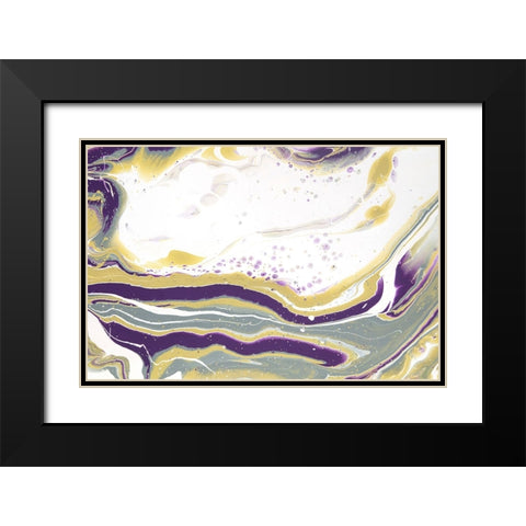 Acrylic Painting Olive Gardens 3 Black Modern Wood Framed Art Print with Double Matting by Jenny Rainbow Fine Art