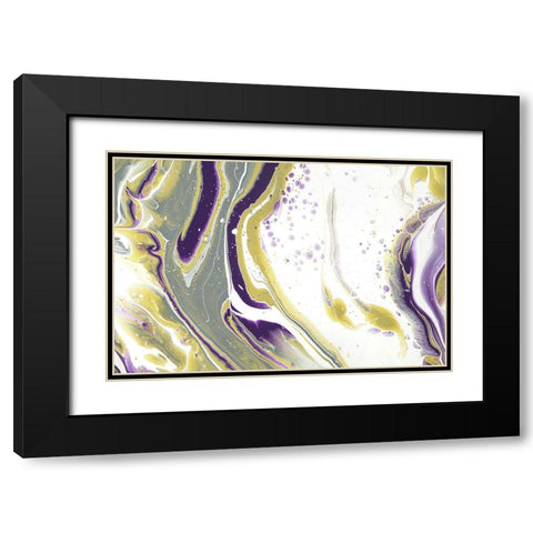 Acrylic Painting Olive Gardens 5 Black Modern Wood Framed Art Print with Double Matting by Jenny Rainbow Fine Art