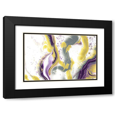 Acrylic Painting Olive Gardens 6 Black Modern Wood Framed Art Print with Double Matting by Jenny Rainbow Fine Art