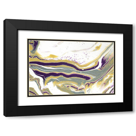 Acrylic Painting Olive Gardens 7 Black Modern Wood Framed Art Print with Double Matting by Jenny Rainbow Fine Art