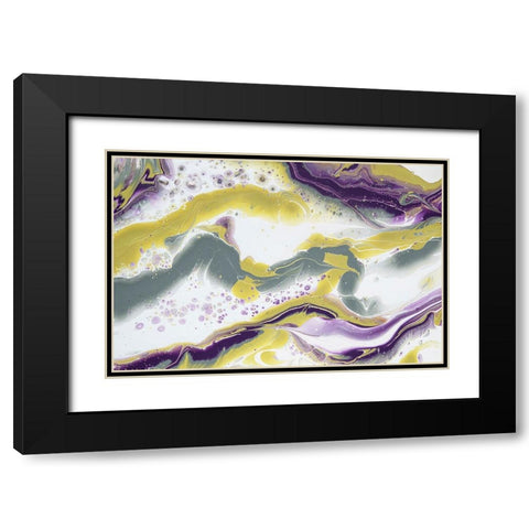 Acrylic Painting Olive Gardens 9 Black Modern Wood Framed Art Print with Double Matting by Jenny Rainbow Fine Art