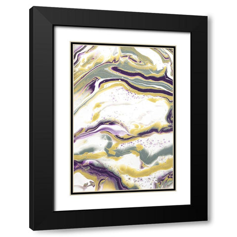 Acrylic Painting Olive Gardens 11 Black Modern Wood Framed Art Print with Double Matting by Jenny Rainbow Fine Art