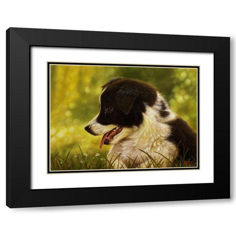 1 Black Modern Wood Framed Art Print with Double Matting by Silver, John