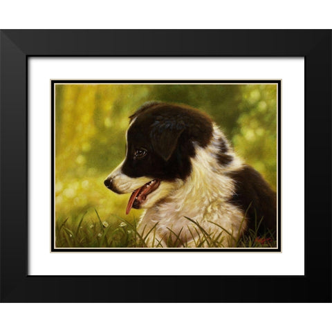 1 Black Modern Wood Framed Art Print with Double Matting by Silver, John