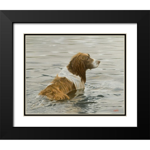 117f Black Modern Wood Framed Art Print with Double Matting by Silver, John