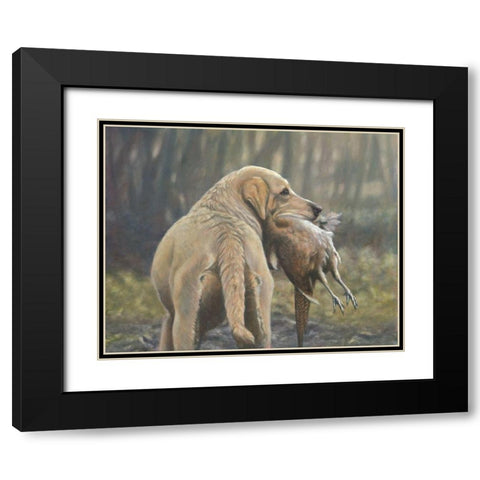 118b Black Modern Wood Framed Art Print with Double Matting by Silver, John