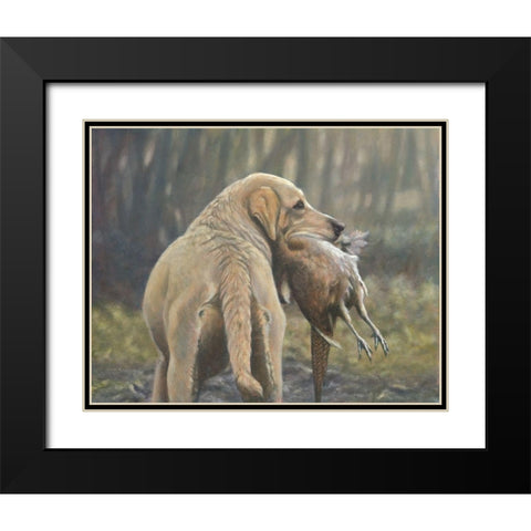 118b Black Modern Wood Framed Art Print with Double Matting by Silver, John