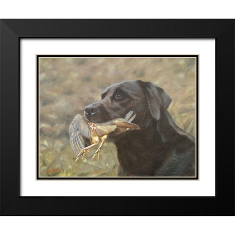 119a Black Modern Wood Framed Art Print with Double Matting by Silver, John