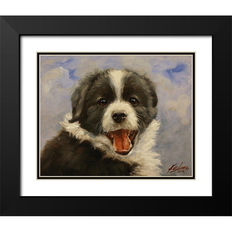008b Black Modern Wood Framed Art Print with Double Matting by Silver, John