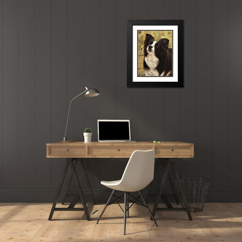 010c Black Modern Wood Framed Art Print with Double Matting by Silver, John