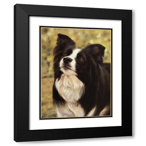 010c Black Modern Wood Framed Art Print with Double Matting by Silver, John