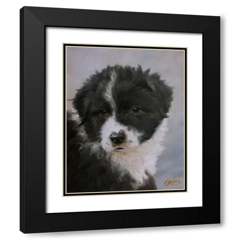 17 Black Modern Wood Framed Art Print with Double Matting by Silver, John