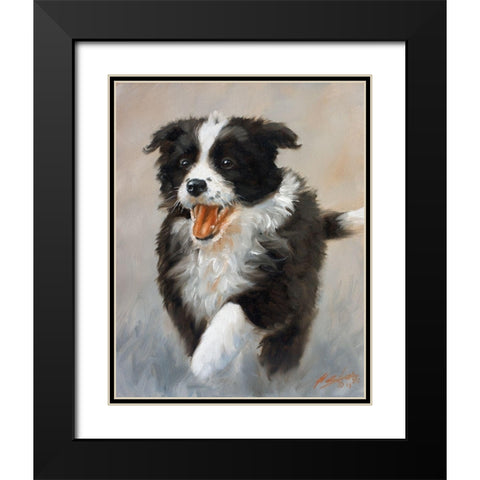18 Black Modern Wood Framed Art Print with Double Matting by Silver, John