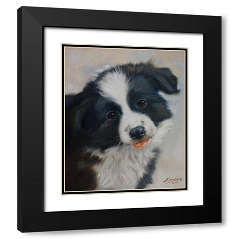 28 Black Modern Wood Framed Art Print with Double Matting by Silver, John