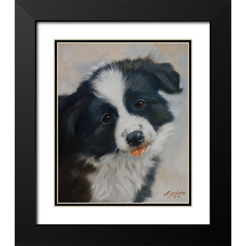28 Black Modern Wood Framed Art Print with Double Matting by Silver, John