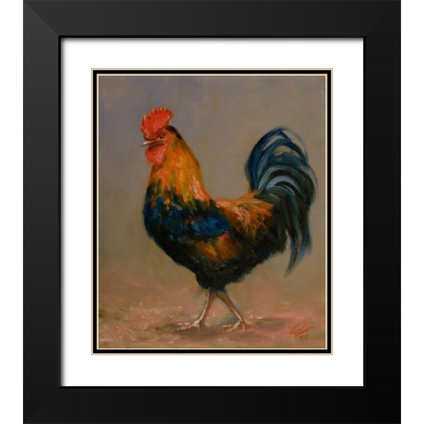 C002 Black Modern Wood Framed Art Print with Double Matting by Silver, John