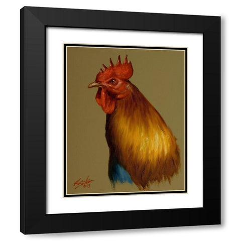C003 Black Modern Wood Framed Art Print with Double Matting by Silver, John