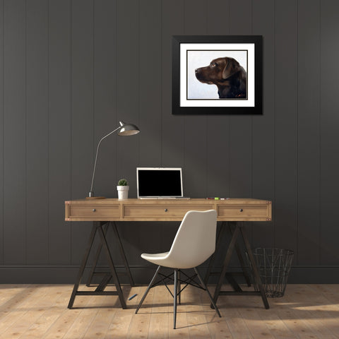 29 Black Modern Wood Framed Art Print with Double Matting by Silver, John