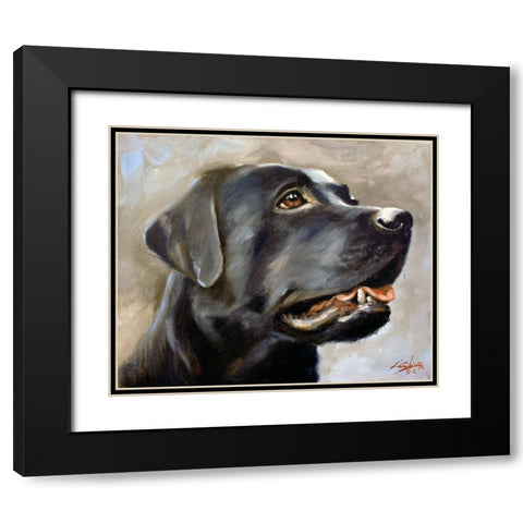 34 Black Modern Wood Framed Art Print with Double Matting by Silver, John