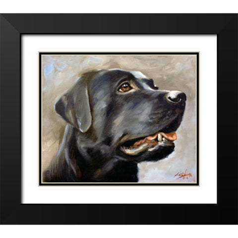 34 Black Modern Wood Framed Art Print with Double Matting by Silver, John
