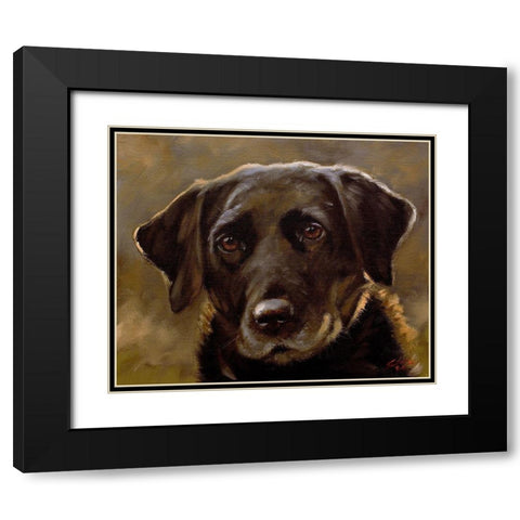 35 Black Modern Wood Framed Art Print with Double Matting by Silver, John