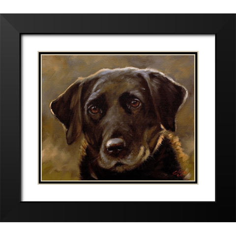 35 Black Modern Wood Framed Art Print with Double Matting by Silver, John