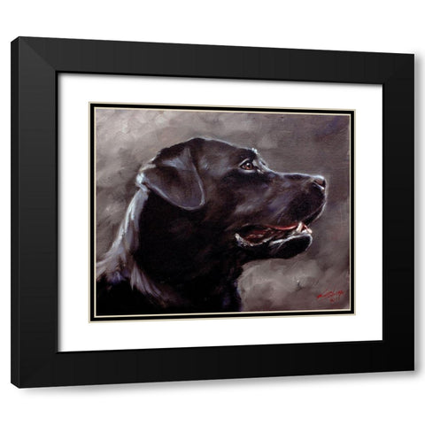 37 Black Modern Wood Framed Art Print with Double Matting by Silver, John